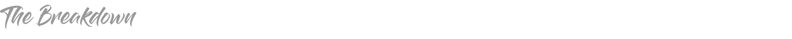 The Breakdown font preview